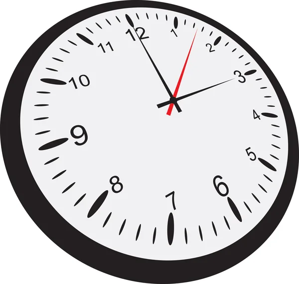 Reloj aislado sobre fondo blanco — Archivo Imágenes Vectoriales