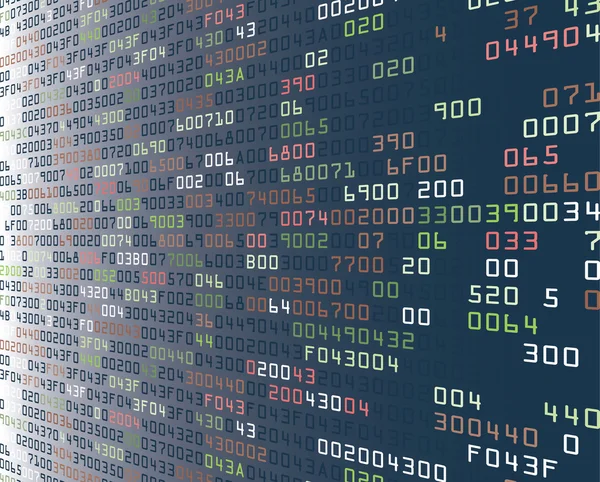 Illustrazione vettoriale dello sfondo di sicurezza con codice HEX — Vettoriale Stock