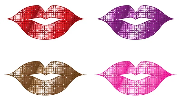 Labios brillantes — Archivo Imágenes Vectoriales