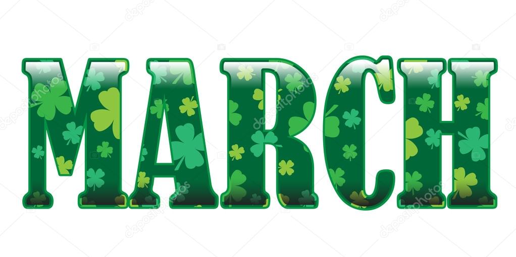 The month of march stock vector image by zethinova1 67198265