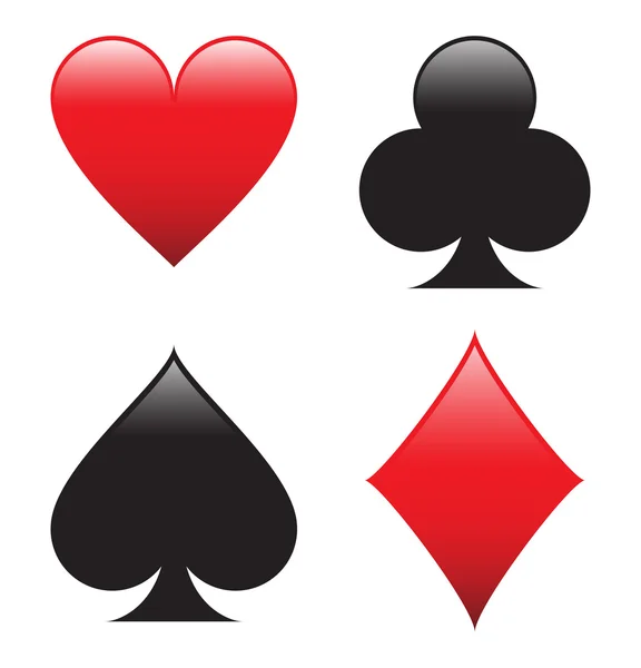 Forme di poker — Vettoriale Stock