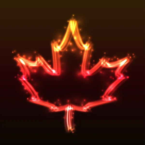 Plasma Maple Leaf — Stockfoto