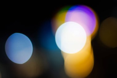 Soyut Renkli Bokeh Çemberleri Arkaplan Örtüsü Dokusunu