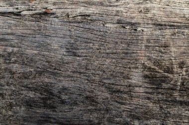 Yaşlanmış ahşap dokusunun yakın çekimi, organik desenler, kırsal tasarımlar ve görsel içerikteki dokulu arka planlar için tahıl ve yıpranmış yüzeyi ortaya çıkarıyor.