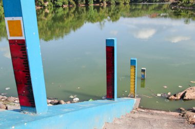 Ağaçları Yansıtan Göl 'deki Su Seviyesi İşaretleyicileri, Çevresel İzleme ve Sel Denetim Doğal Işık Ölçümleri