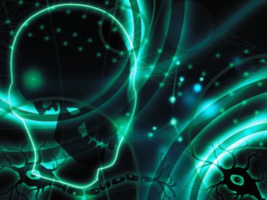 İnsan nöronlar arka plan