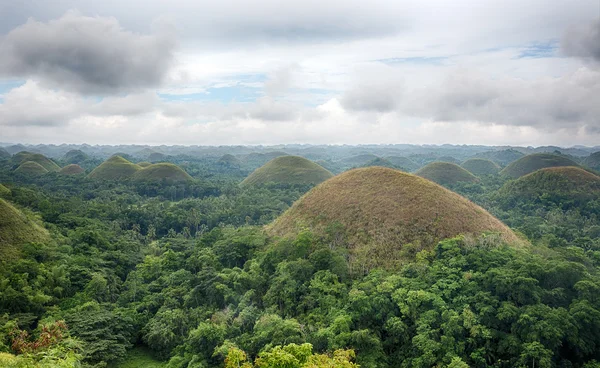 Colinas de chocolate em Bohol Imagens Royalty-Free