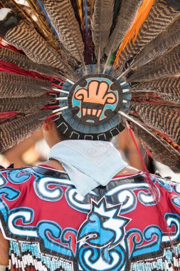 Meksika yerli headdress closeup ayrıntıları 