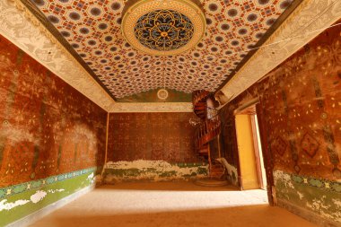 room decoration in jaral de berrio hacienda mexico