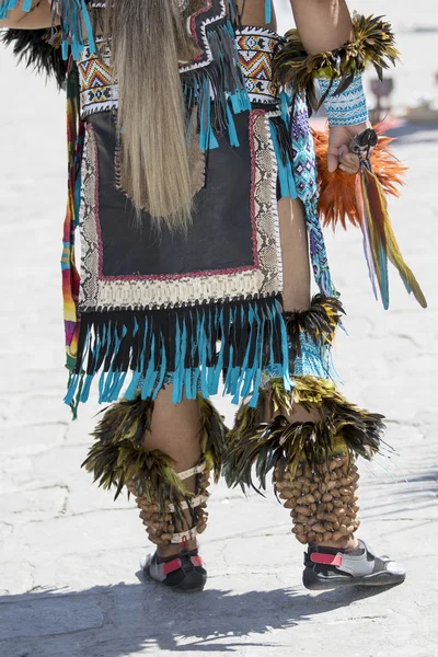 Warrior dance costume — Stock Photo, Image