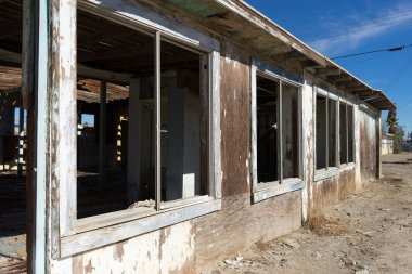 terk edilmiş evde hayalet kasaba bombay beach Kaliforniya 