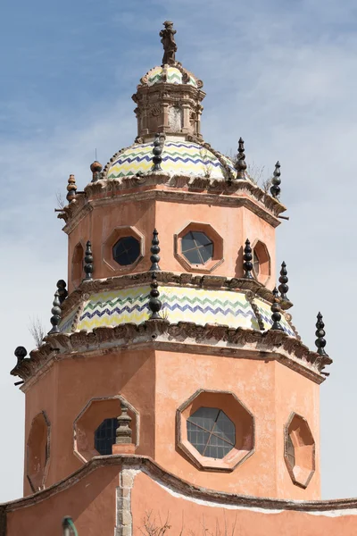 Igreja torre closeup no méxico — Fotografia de Stock