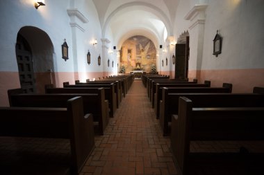 chapel interior in Texas  clipart