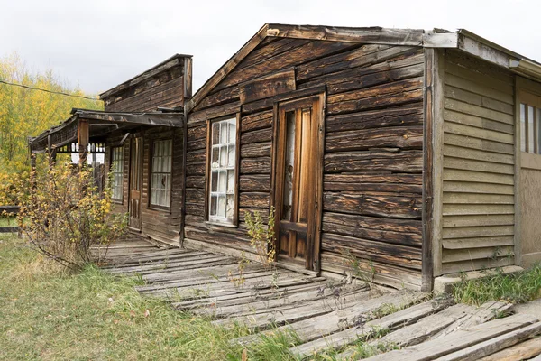 Abandoned building structures in nevada city montana — Stock Photo, Image