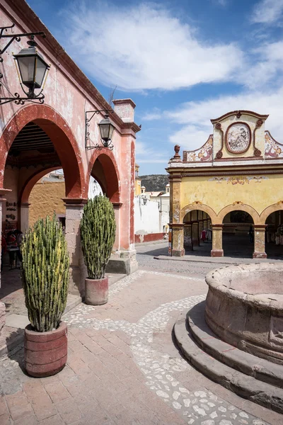 El centro de Bernal, Querétaro — Foto de Stock