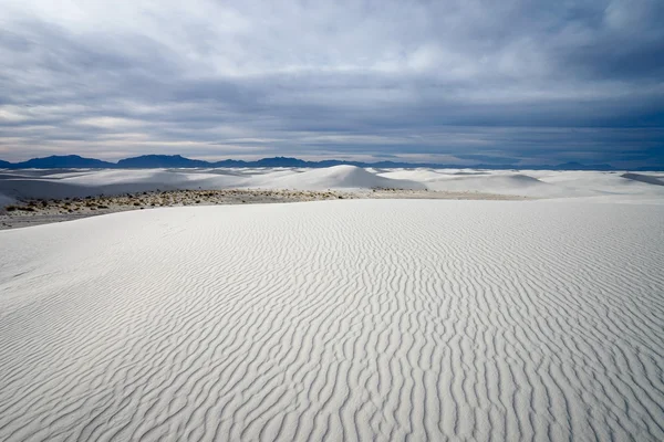 Monument national de sable blanc par une journée nuageuse — Photo