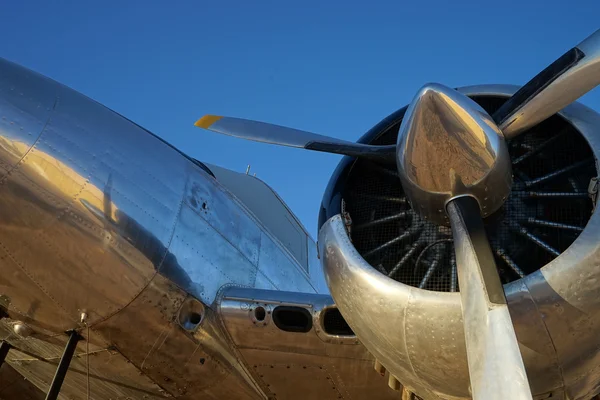 Vintage aircraft closeup view — ストック写真