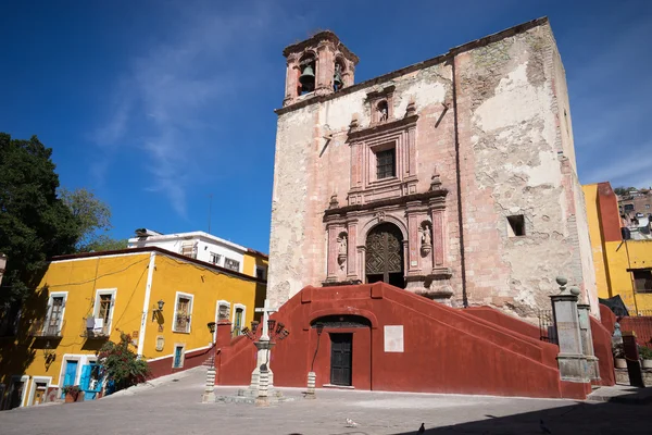 Iglesia en guanajuato ciudad méxico —  Fotos de Stock