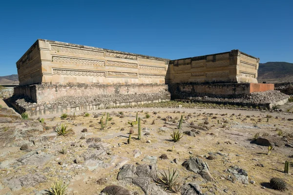 Antiguo templo en Mitla México — Foto de Stock