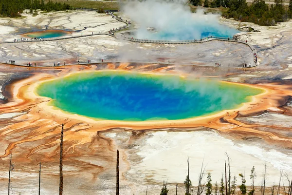 Basen Grand prismatic widać z góry — Zdjęcie stockowe