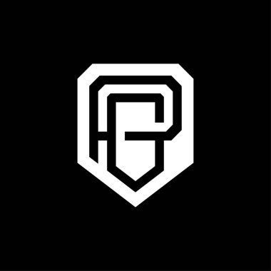 Modern profesyonel logo monogramı iş temasında PG.