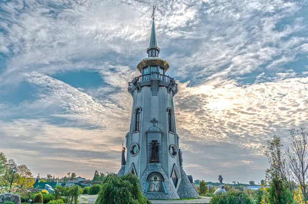 Torre Sineira Daniel Complexo Templo Ortodoxo Cristão Eugene Aldeia Buky — Fotografia de Stock