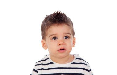 Bebek çocuk çizgili tişört