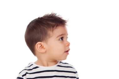 Bebek çocuk çizgili tişört