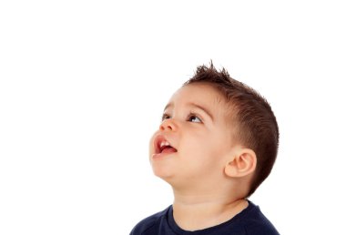 Bebek çocuk mavi t-shirt