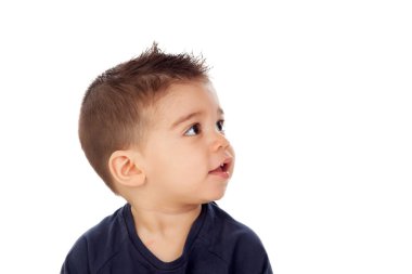 Bebek çocuk mavi t-shirt