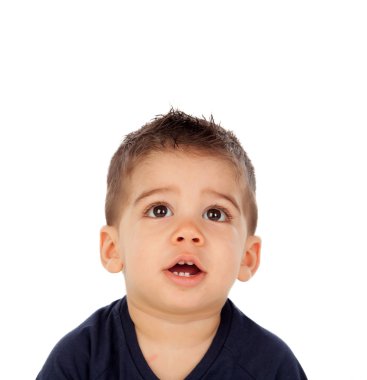 Bebek çocuk mavi t-shirt