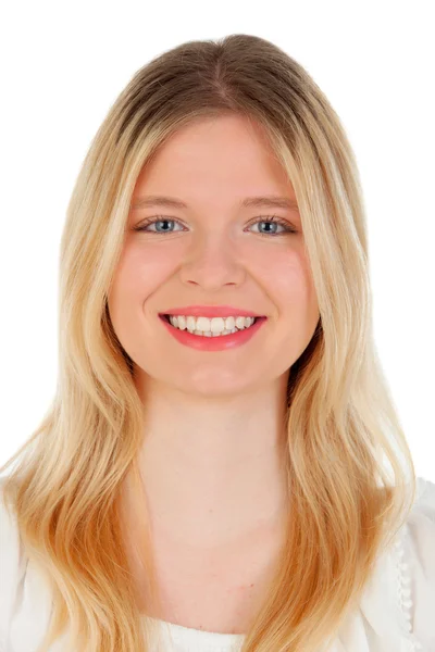 Prachtige blond meisje — Stockfoto