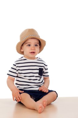 Bebek çocuk çizgili tişört