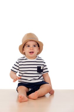 Bebek çocuk çizgili tişört