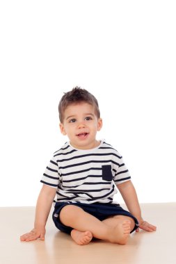 Bebek çocuk çizgili tişört