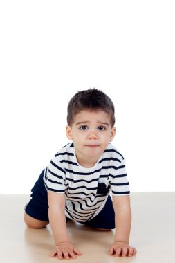 Bebek çocuk çizgili tişört