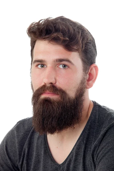 Bel homme à longue barbe — Photo