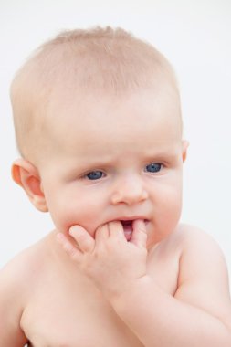 mavi gözlü küçük oğlu 