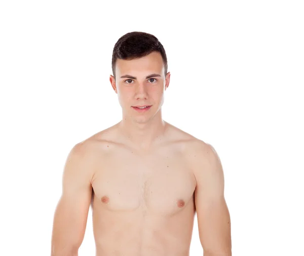 Muscoloso giovane uomo con torso nudo — Foto Stock