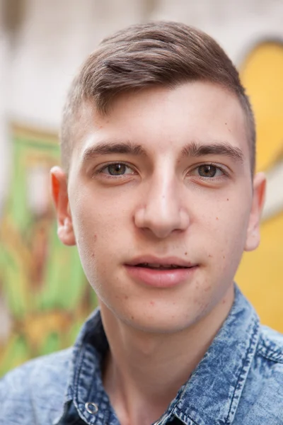 Portrait of a teenager rebellious man — Stock Photo, Image