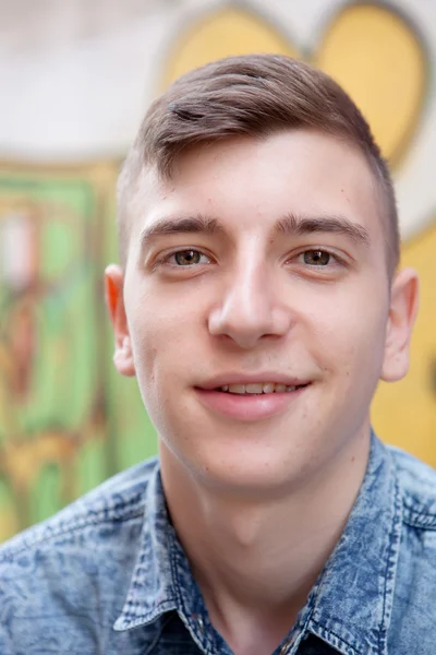 Portrait of a teenager rebellious man — Stock Photo, Image