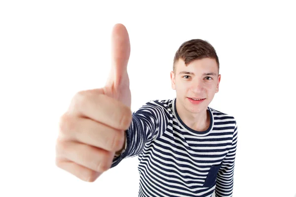 Funny guy saying Ok — Stock Photo, Image