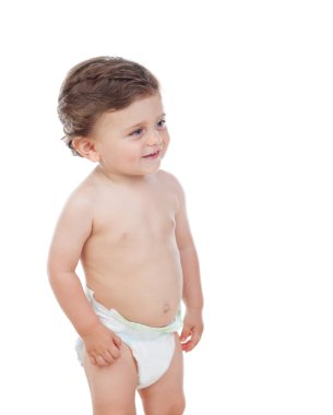 Çocuk komik yüz ifadesi ile