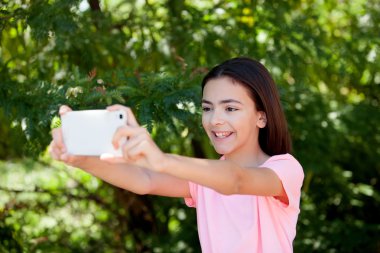 Mobile ile sevimli varoluş kız 