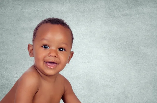 Bébé un an faisant des gestes drôles — Photo