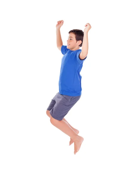 Szczęśliwe dziecko skoki — Zdjęcie stockowe