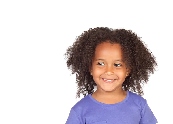 Маленькая африканская девочка с красивым выражением лица — стоковое фото
