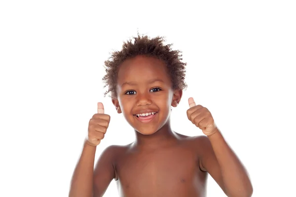 Criança africana dizendo Ok — Fotografia de Stock