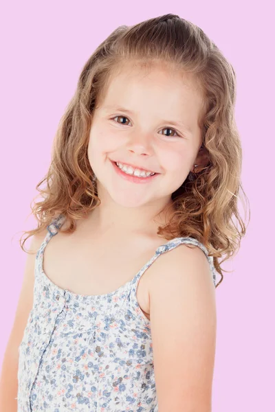 Sorridente bella bambina — Foto Stock