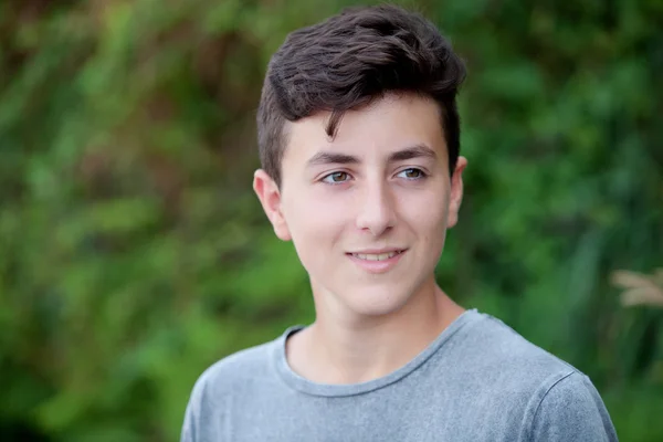 Handsome brown-haired teen — Stock Photo, Image